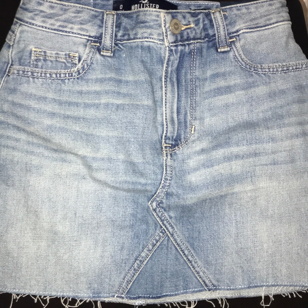 Hollister High rise jeans skirt